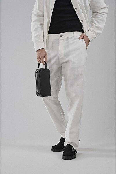 king brich Regular Fit Cotton Linen Classic Trousers