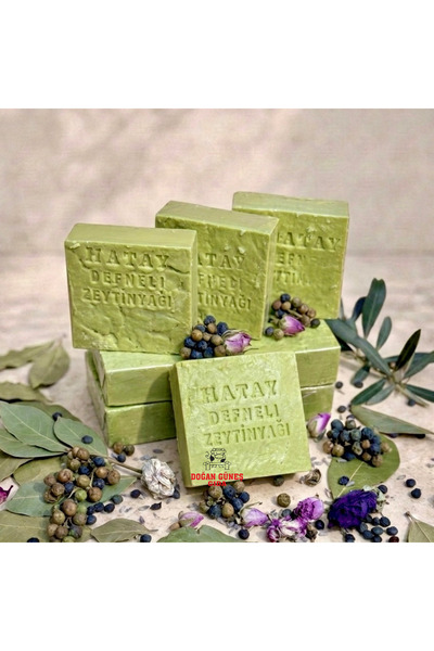 Doğan Güneş Hatay Natural Pure Olive Oil Laurel Soap 3 Pieces
