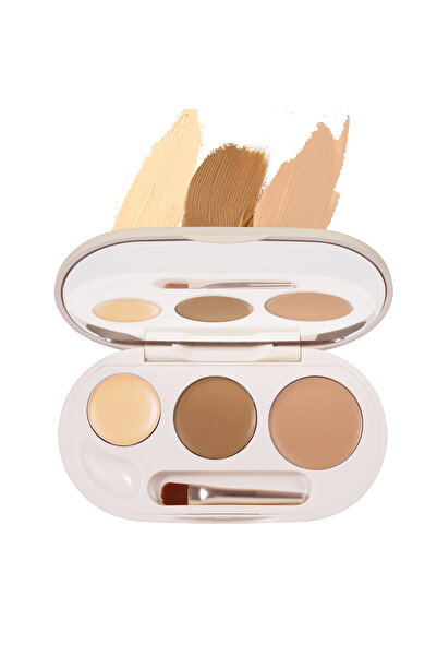 SHELOVES Concealer Palette Set – Creamy Formula with Brush for Concealing Dar...