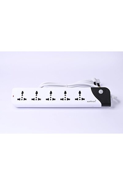 Saffron Universal Power Strip – Heavy-Duty Extension Board with Master On/Off...