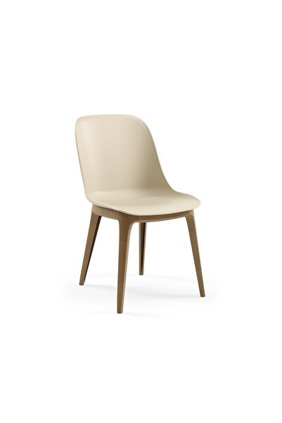 Tilia Shell-WP Polipropilen Sandalye Bej - Bahçe, Balkon, Dış Mekan, Kafe, Re...