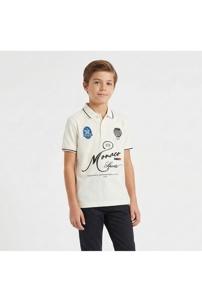 ruff BOYS POLO SPORTY MONACO PRINTED T SHIRT