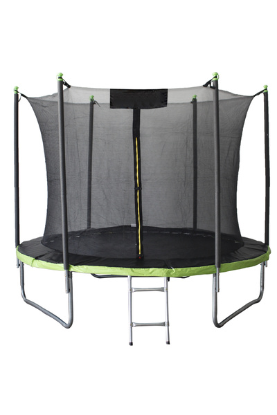 SERSIMO Trambulină de grădină 312cm cu scară și plasă de siguranță, capacitat...