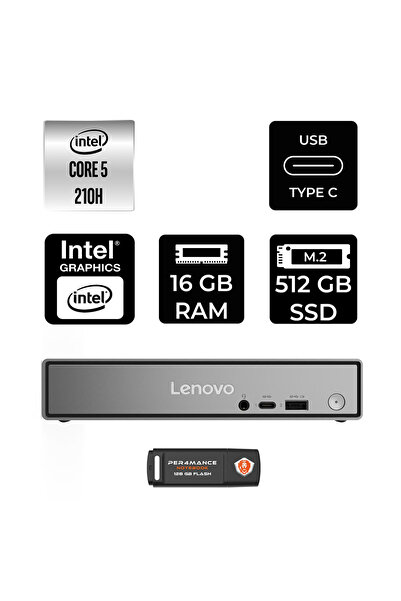 LENOVO ThinkCentre Neo 50q Gen 5 Intel Core 5 210H 16GB 512GB SSD FDOS Mini M...