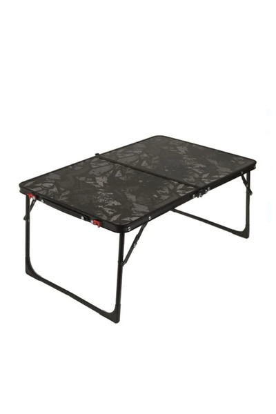 LUXURY Folding Camping Table Black 64x42x30cm