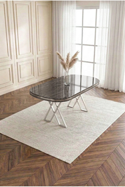 DEREN HOME Modern Serisi MDF Lak Panel 90x168 Sabit Mutfak Yemek Salon Masası...