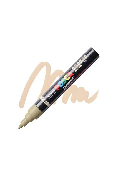 POSCA Marker cu vârf tip pensulă PC-5BR - bej