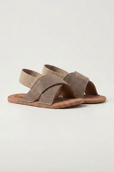 Baby Slippers, Newborn Sandals, Soft Sole, Flexible, Elastic Heel
