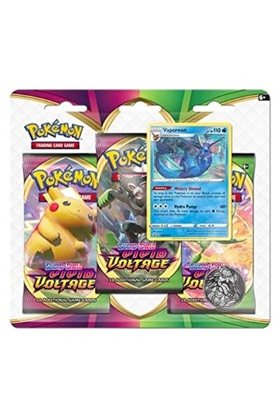 Pokemon Vivid Voltage: Blister cu 3 figurine Vaporeon