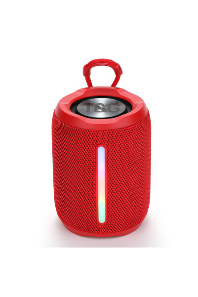 T&G 679 kırmızı RENK (8 Watt, RGB Işıklı, Çift Bass lı Bluetooth Hoparlör)