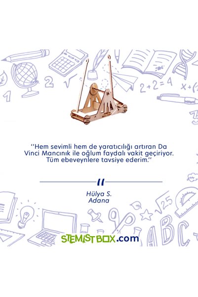 Stemist Box Da Vinci's Catapult – Stem, Force, Motion, and Energy Conversion Experience