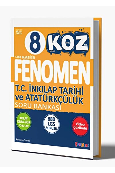fenomen okul FENOMEN 8 KOZ İNKILAP TARİHİ VE ATATÜRKÇÜLÜK SORU BANKASI