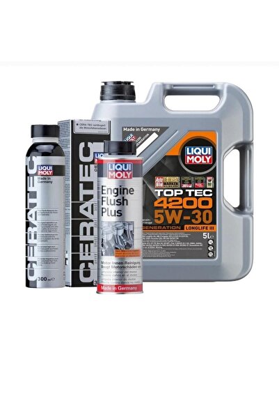 Liqui Moly SET TOPTEC4200 5 LİTRE MOTOR YAĞI 5W/30 CERATEC SERAMİK KATKI 300M...