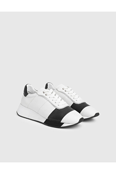 İLVİ Porto Genuine Leather Women's White Sports Shoes