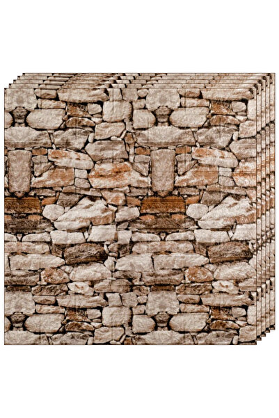 Teno 30-pack Teno® 3D stone wallpaper, 15.9 m², self-adhesive, waterproof, br...