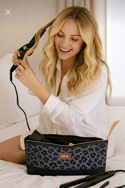 MorBebe Premium Leopard Hair Styling Bag I Hair Straightener Bag I Hair Curli...