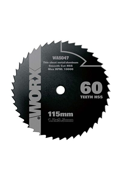 Genel Markalar WA5047 115x9,5mm Alüminyum, PVC, Sac Kesme, Daire Testere Bıçağı