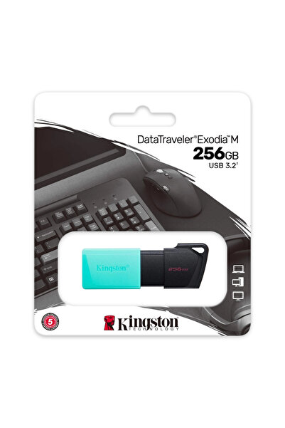 Kingston Dtxm/256gb Usb 3.2 Data Traveler Exodia M Flash Disk (siyah-yeşil)