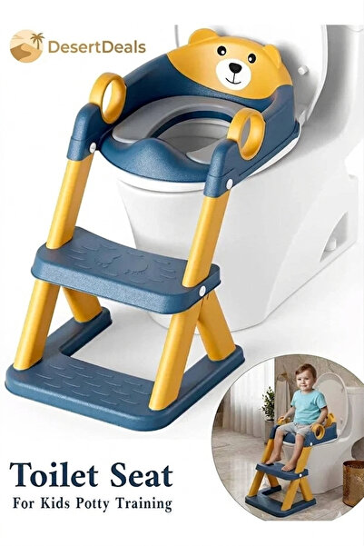 DesertDeals 2-in-1 Adjustable Potty Training Seat with Step Stool for Toddlers