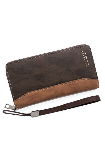 MenBense Men's Wallet Long Wallet Card bBag Certificate Bag 19.5*10.5*3cm