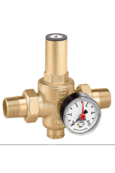 CALEFFI 536070 - - DN32 Basınç Düşürücü Vana, Manometre Bağ., PN25, 80°c