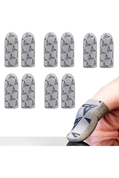 Flydigi P1 Lite 10 Pair Silver-Cloth Mobile Gaming Finger Sleeve