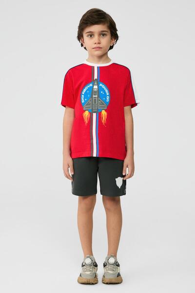 NBT JEANS Κόκκινο μπλουζάκι BG Store Boy