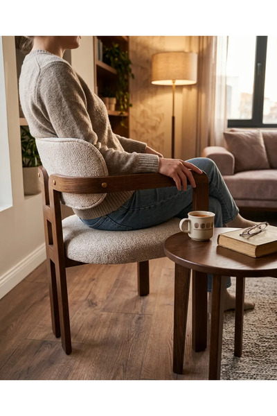 ALVİNSA MOBİLYA ALYA (2 ADET) Tokyo Sandalye AHŞAP GÖRÜNÜMLÜ Mutfak Salon Yem...