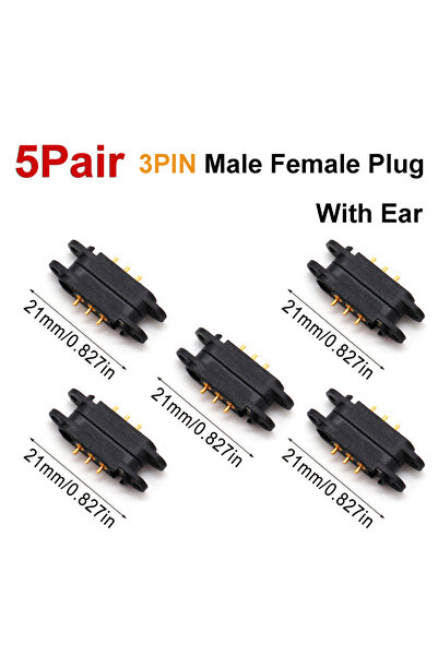Choice20 5Pair 3PIN YSIDO 1/3/5Pair DC Magnetic Male Female Connector 2 3 4 5...