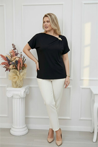 aytemas Blouse with Buckle Collar