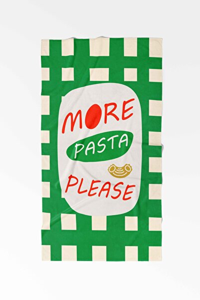 ASDİVA Pasta-02 Green Checkered Cake Patterned Decorative Modern Kitchen Towe...