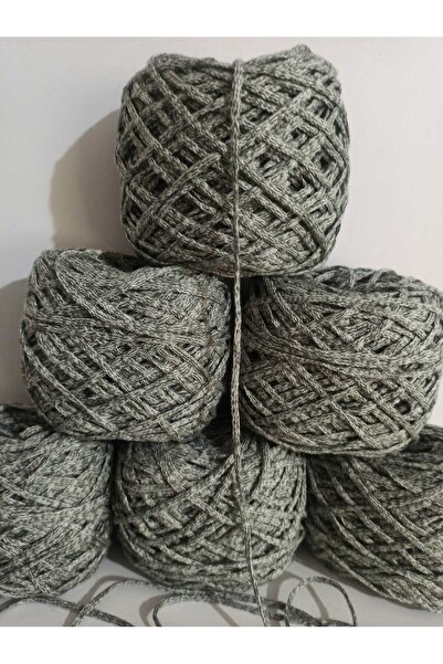 İPEK YÜN İPLİK DÜNYASI Ață de tricotat macrame din bumbac, poliester (verde A...