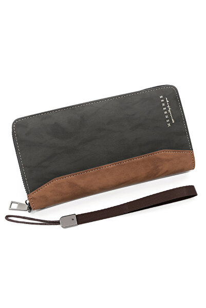 MenBense Men's Wallet Long Wallet Card bBag Certificate Bag 19.5*10.5*3cm