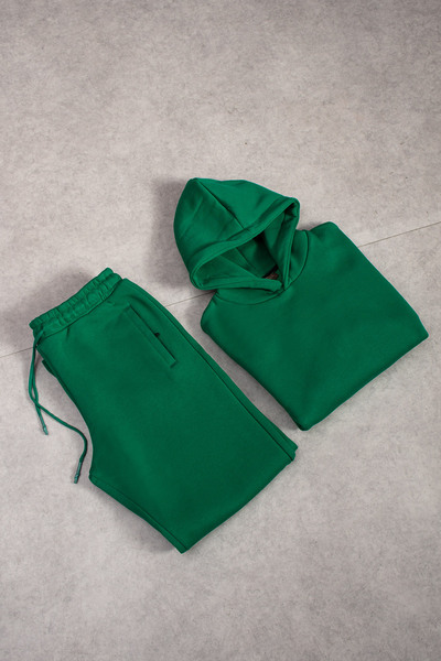 grand coco Ανδρικό σετ φόρμας Oversize 3 Threaded Green με ριγέ σχέδιο