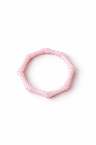 TAKIŞTIR Pink Color Bead Detailed Bracelet