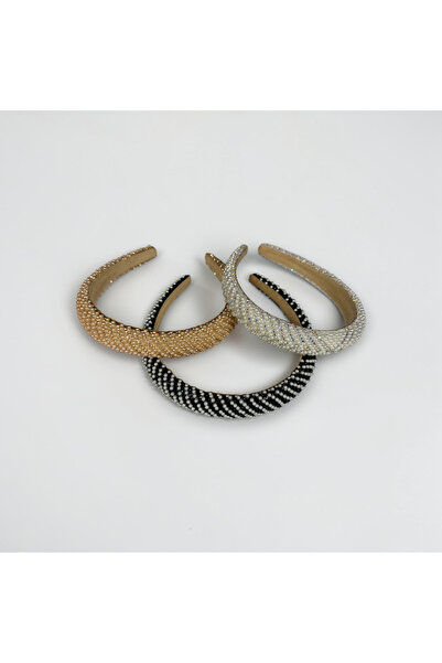 Zey-Al Stone Hair Crown Women's Thick Crown Sparkling Crown Beaded Crown Dail...