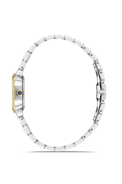 FERRO Yellow and Silver Women's Wristwatch Fl88743A-D15 3 Atm Water Resistant 2 Year Warranty Gift Boxed
