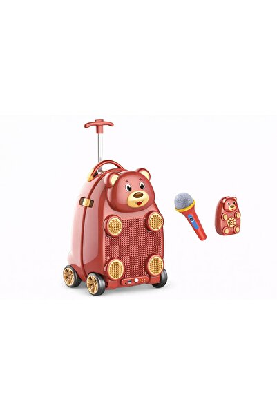 NO BRAND Troler / Valiză Copii 2 în 1 Muzical – Microfon, Bluetooth, Telecoma...