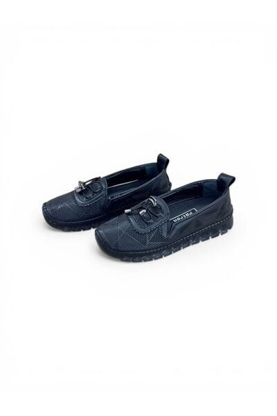 PATRON SHOES Hakiki Deri Desenli Şeffaf Tabanlı Günlük Kadın Ayakkabı