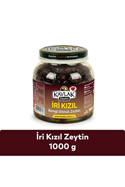 Kavlak Zeytin Kavlak İri Kızıl Gemlik Siyah Zeytin 1 Kg