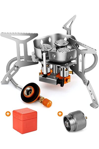 Arabest 6800W Windproof Camping Gas Stove with Piezo Ignition and Carry Case,...