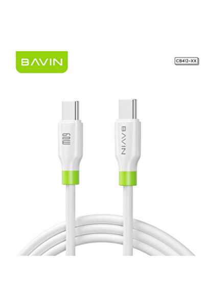 Bavin CB412 1M Fast Charging Cable Supports 60W Type-C To Type-C & High Speed