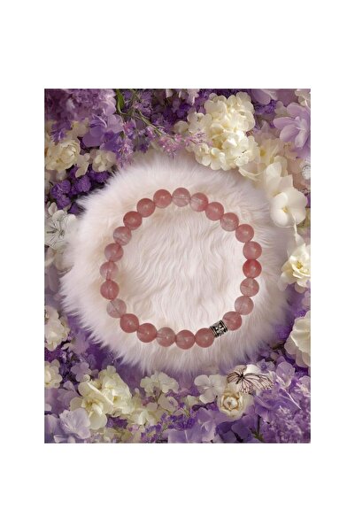 BEST PARTİ Best Original Pink Quartz Stone Bracelet