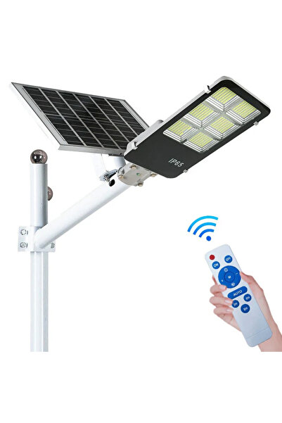 HASSAN Lampă stradală solară de 400W cu panou solar separat de 36000mAh JORTAN