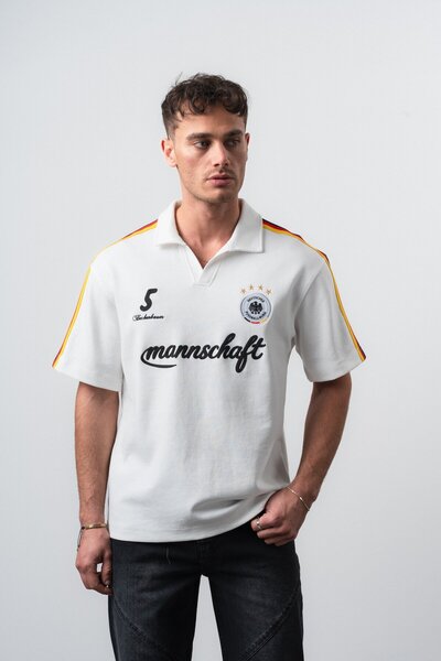 Respire Tricou pentru fani Mannschaft Cupa Mondială pentru bărbați, cu guler ...