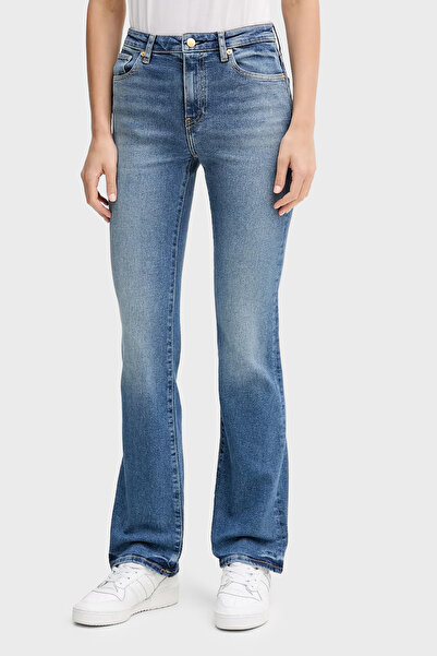 Tommy Hilfiger Pamuklu Regular Fit Normal Bel Bol Paça Jeans KOT PANTOLON WW0...