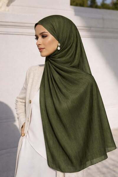 Olcay Вечірня шаль Yoryo з шовку, зелена, 103