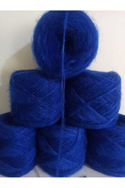 İPEK YÜN İPLİK DÜNYASI Ангорська в'язальна пряжа, 3-шарова (темно-синя) 100 г