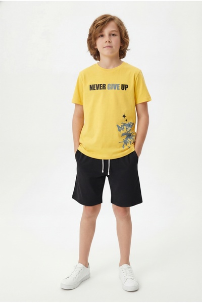 YA KO KİDS Комплект із двох предметів капрі для хлопчика з принтом "Літні нік...