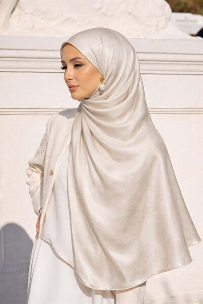 Olcay Атласна текстурована мерехтлива вечірня шаль STONE 102